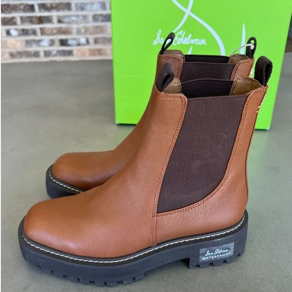 Sam Edelman Laguna Waterproof Lug Sole Chelsea Boot Women's Tawny